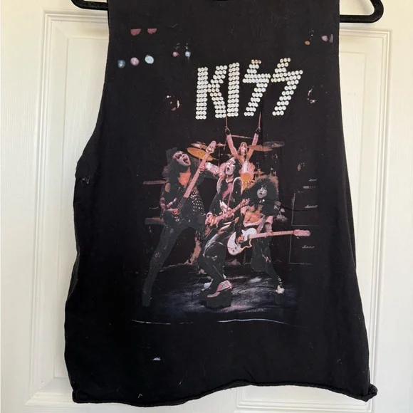 2017 Kiss Shirt Alive! Glam Metal Band Women's Tank Top Tee Medium - Picture 2 of 10
